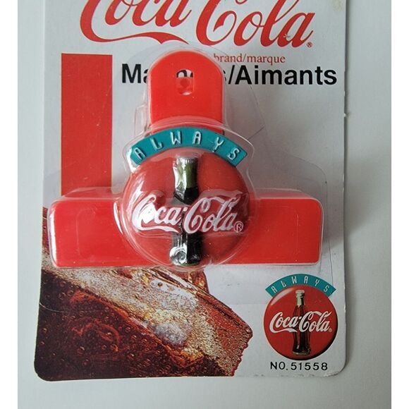 Vintage Coca Cola Chip Clip Fridge Magnet 1995 NOS No.51558 - Picture 6 of 12
